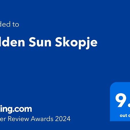 Golden Sun Skopje Appartement Buitenkant foto